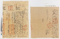 藏品(張建三買陳意誠、陳再添、陳土生、陳登標下則田壹宗契（3）—嘉慶六年鳳邑仁壽里后協庄邱含章、邱國英向陳棟仝立賣杜絕契附嘉慶十九觀年給鳳山縣業戶陳棟觀契尾)的圖片